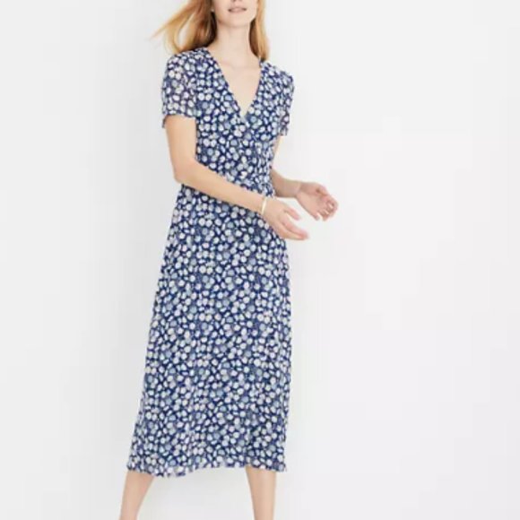 Madewell Dresses & Skirts - Madewell Wrap-front Midi Dress in French Floral